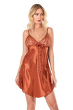 Cinnamon Satin Nightgown