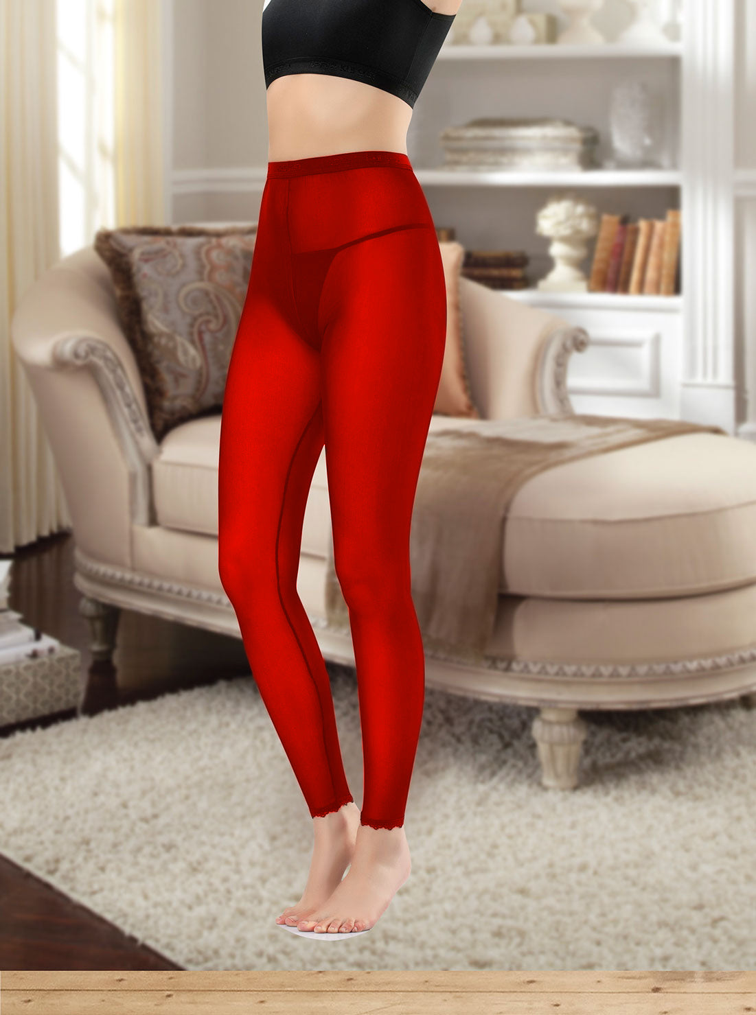 Derya Bullet Lange Transparente Damen Leggings 479 K
