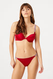 Double Push Up Shiny Cherry Bra and Panty Set