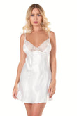 Ecru Short Satin Nightgown