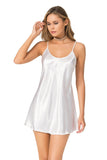 Ecru Short Satin Nightgown