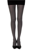 Zohara "Matching Point" Grey Print Tights