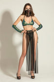Fancy Dancer Costume Black/Green (Mgp6456)