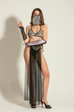 Fancy Dancer Costume Black/Silver (Mgp6456)