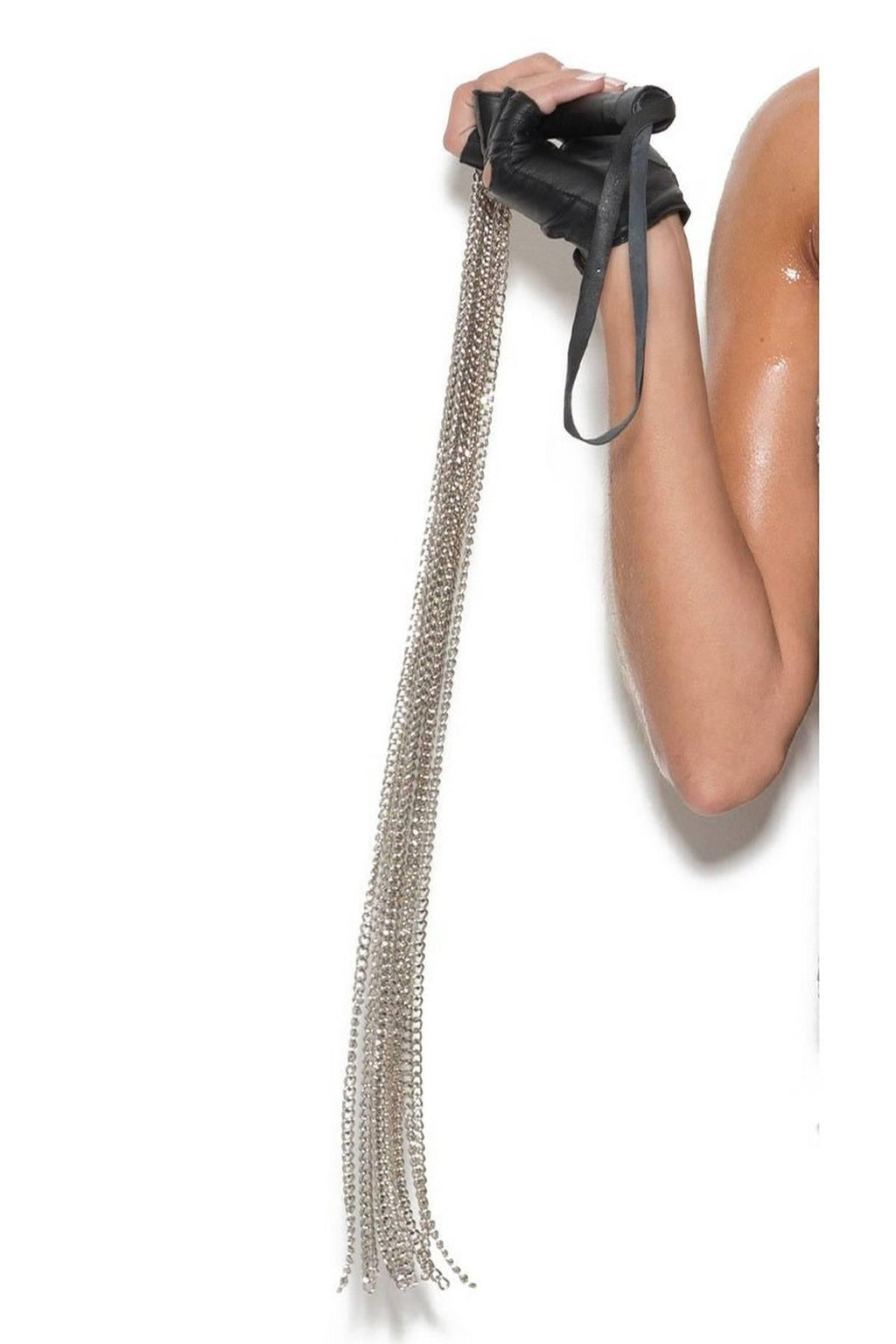 Ausgefallene Harnesspeitsche mit Kette 700858