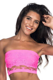 Fuchsia  4050 Double knit Strapless Corset