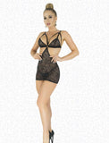 Glitter Lycra Lace Babydoll