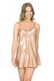 Gold Short Satin Nightgown