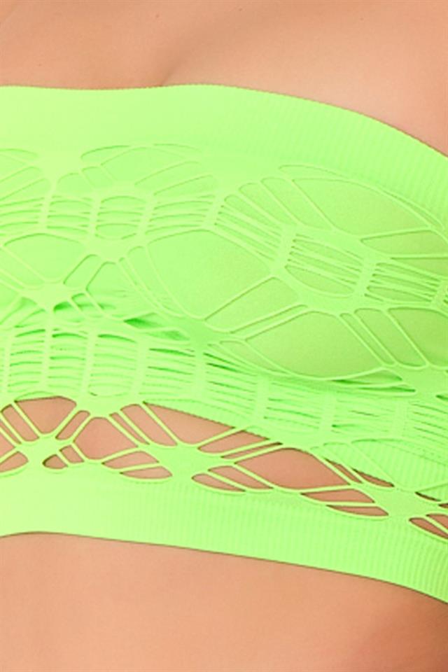 Green  4050 Double Braided Strapless Corset