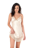 Ivory Satin Nightgown
