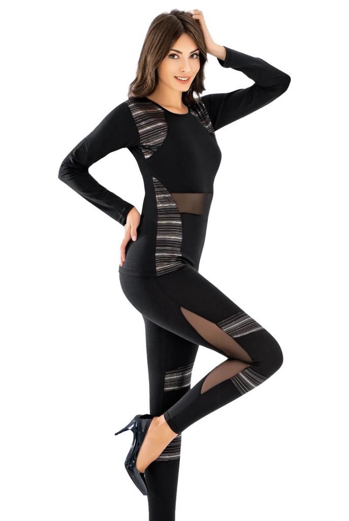 Leggings-Set mit Spitzendetails, Modell 1132