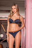 Lace Lightweight Bra Striking Set Navy Blue (Mgp31692)