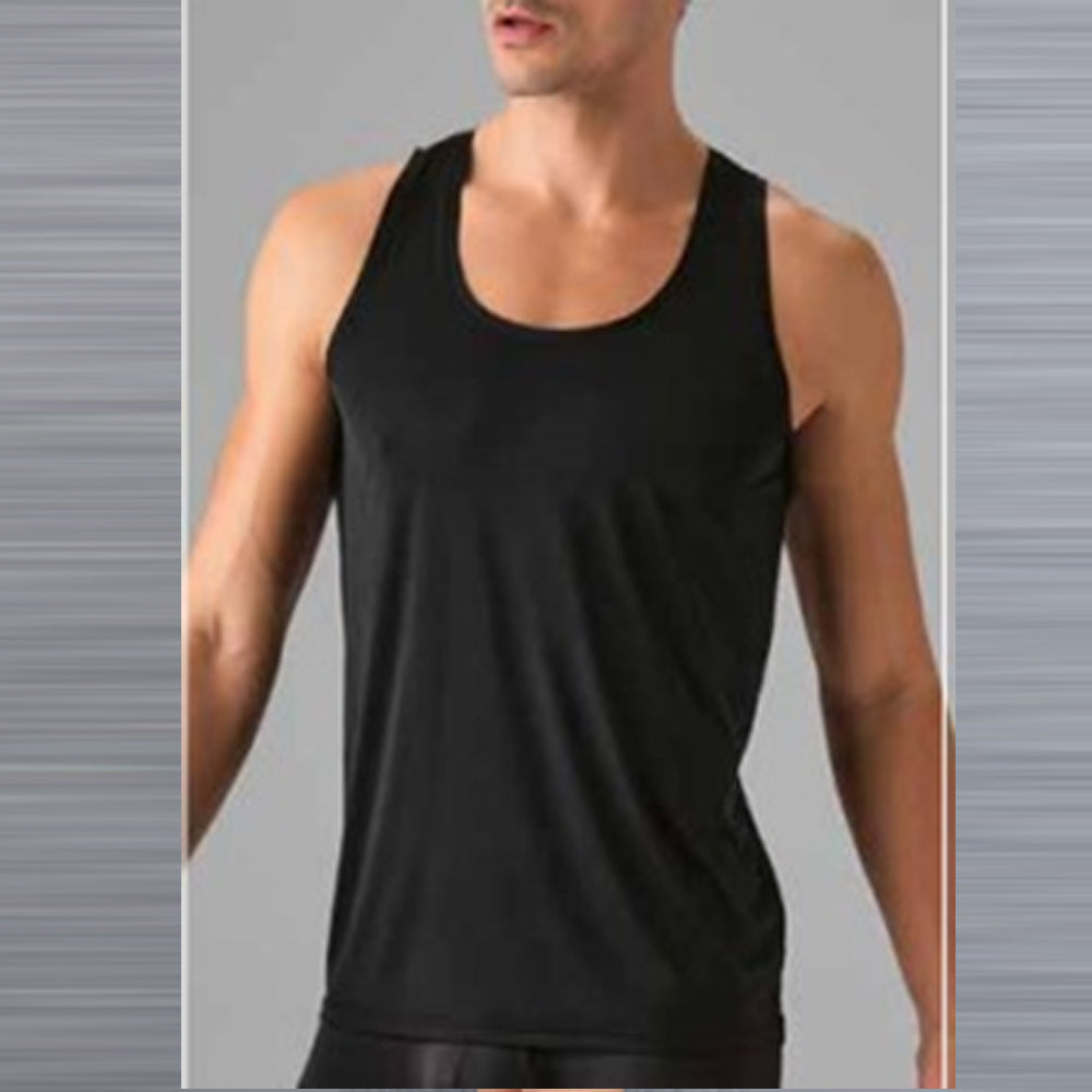 Schwarzes sportliches Tanktop für Herren 2313