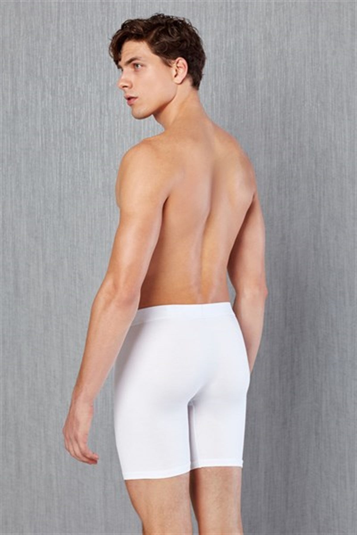 Herren-Boxershorts aus Baumwolle mit langem Bein 1792 P