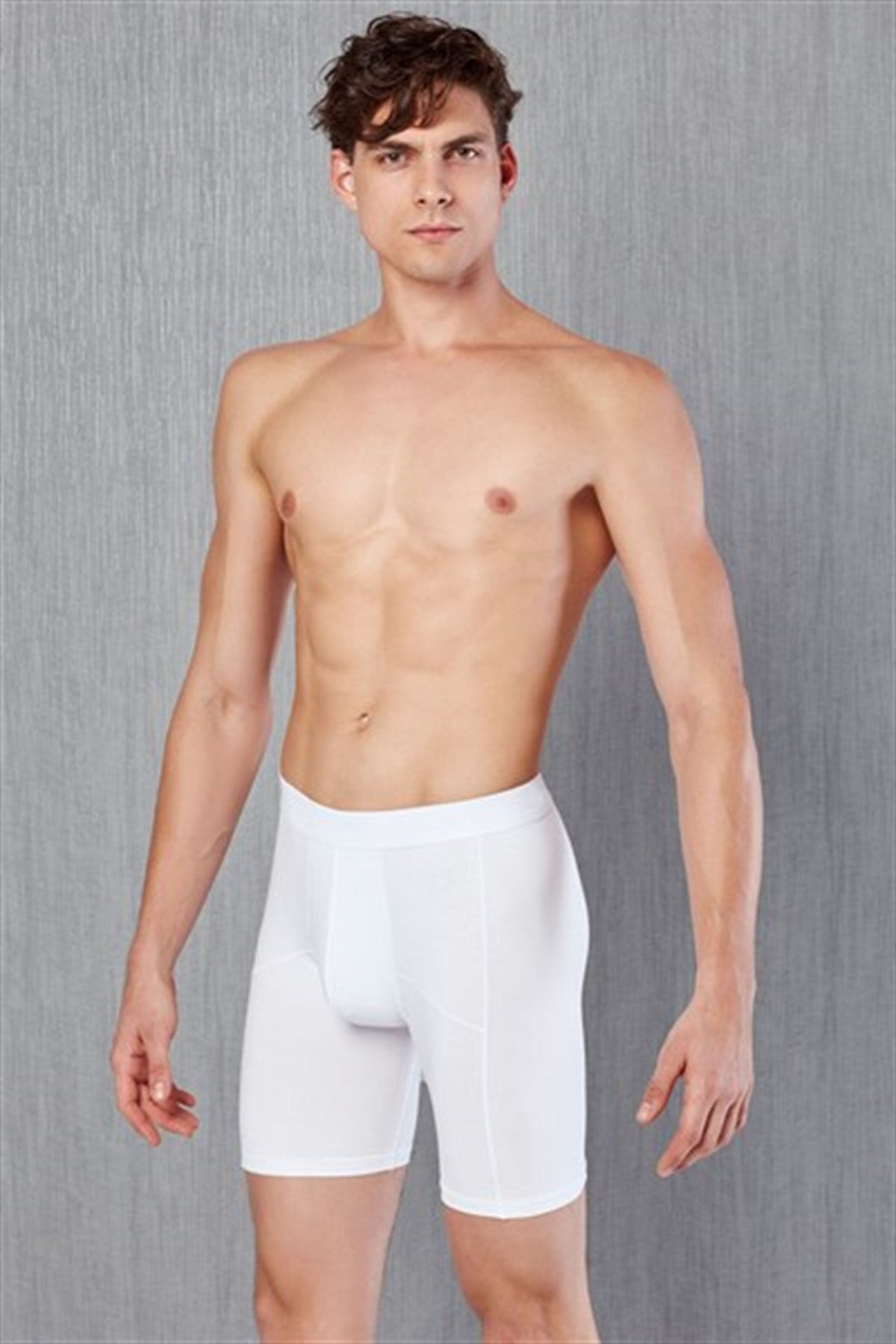 Herren-Boxershorts aus Baumwolle mit langem Bein 1792 P
