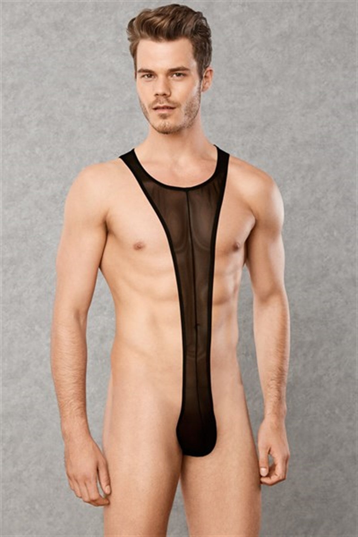 Transparenter Herrenbody 3014