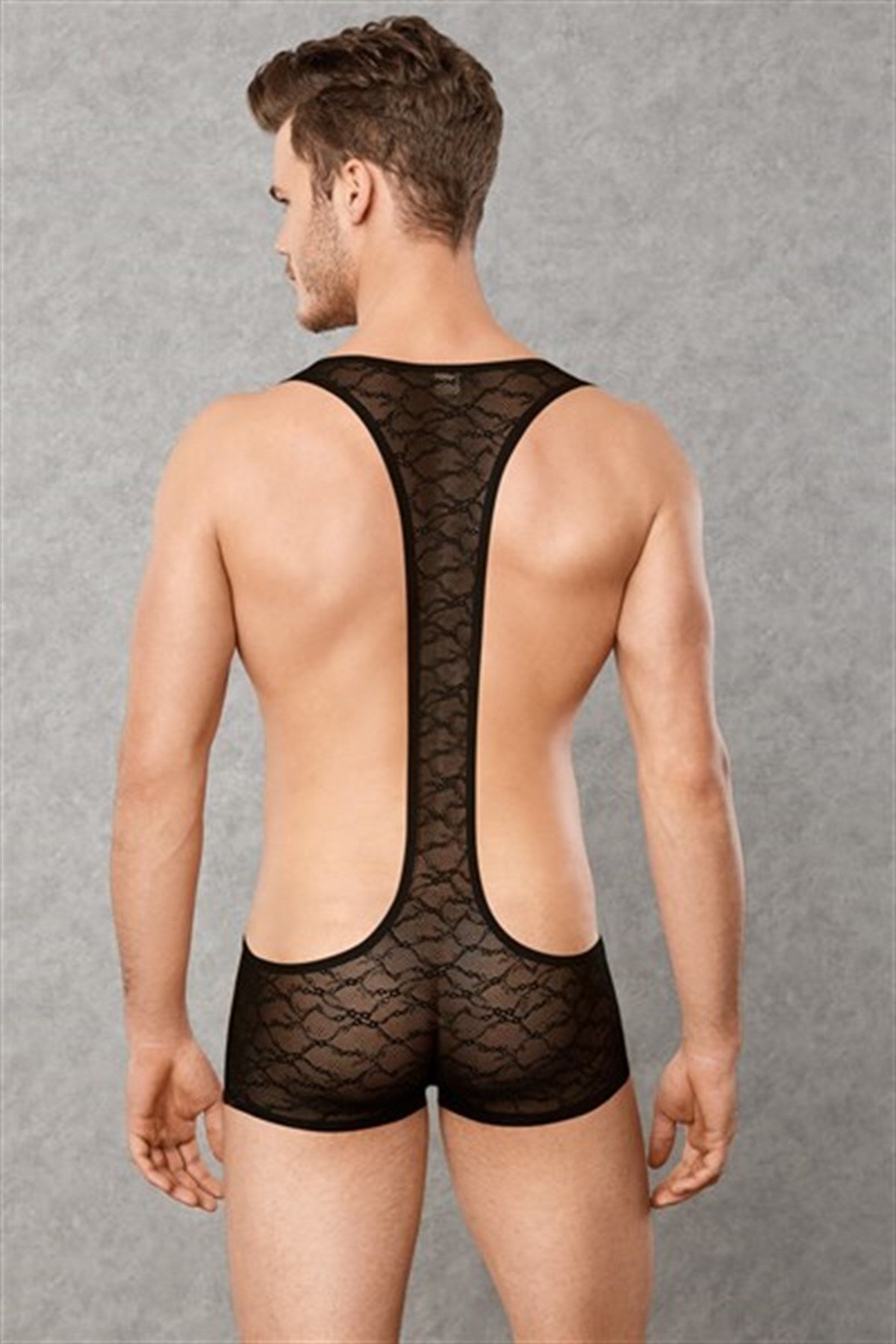 Transparenter, ausgefallener Herrenbody 3011