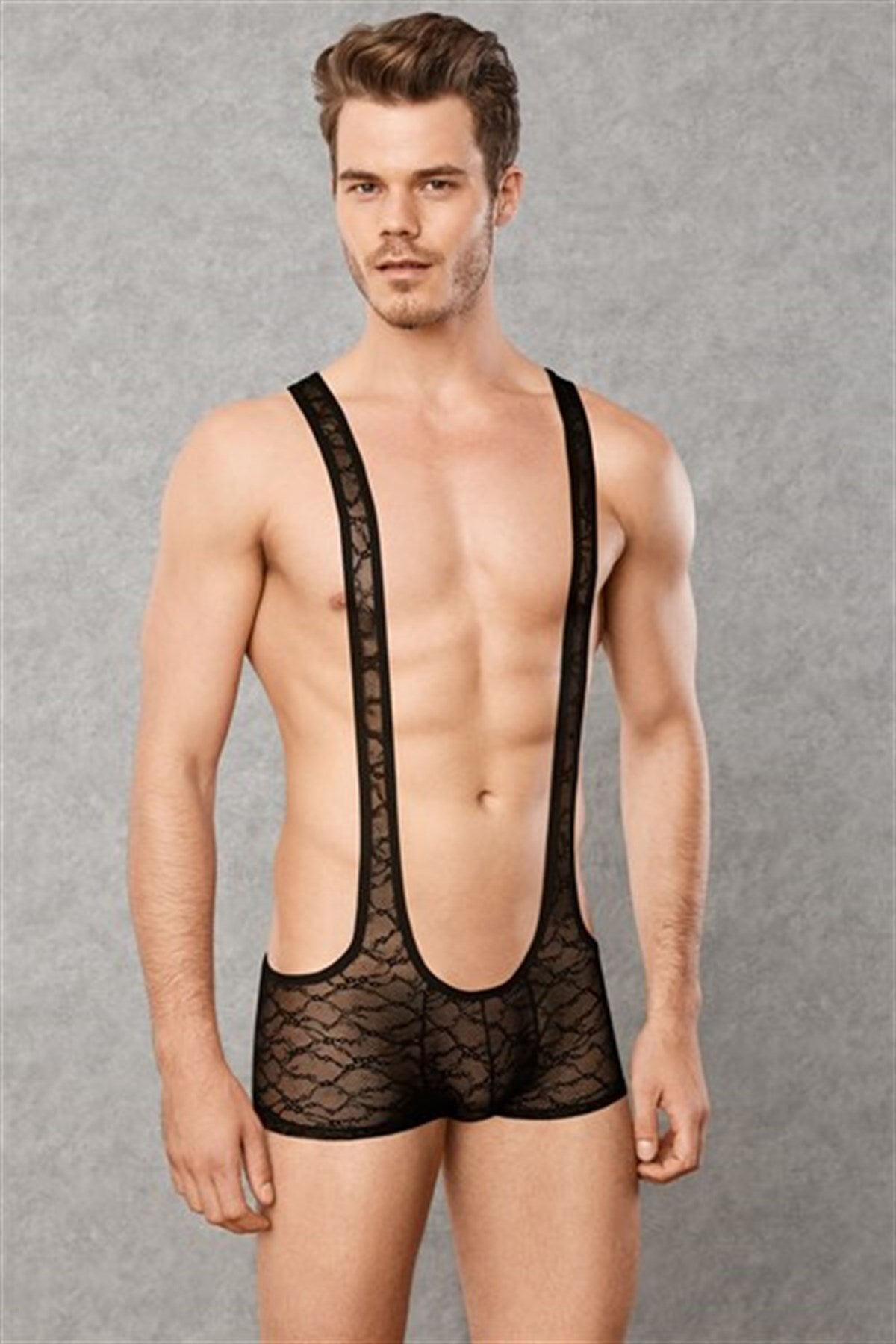 Transparenter, ausgefallener Herrenbody 3011