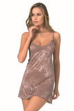 Mink Short Jacquard Nightgown