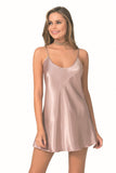 Mink Short Satin Nightgown