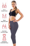 Navy Blue Mi  7300 Battle Capri Leggings