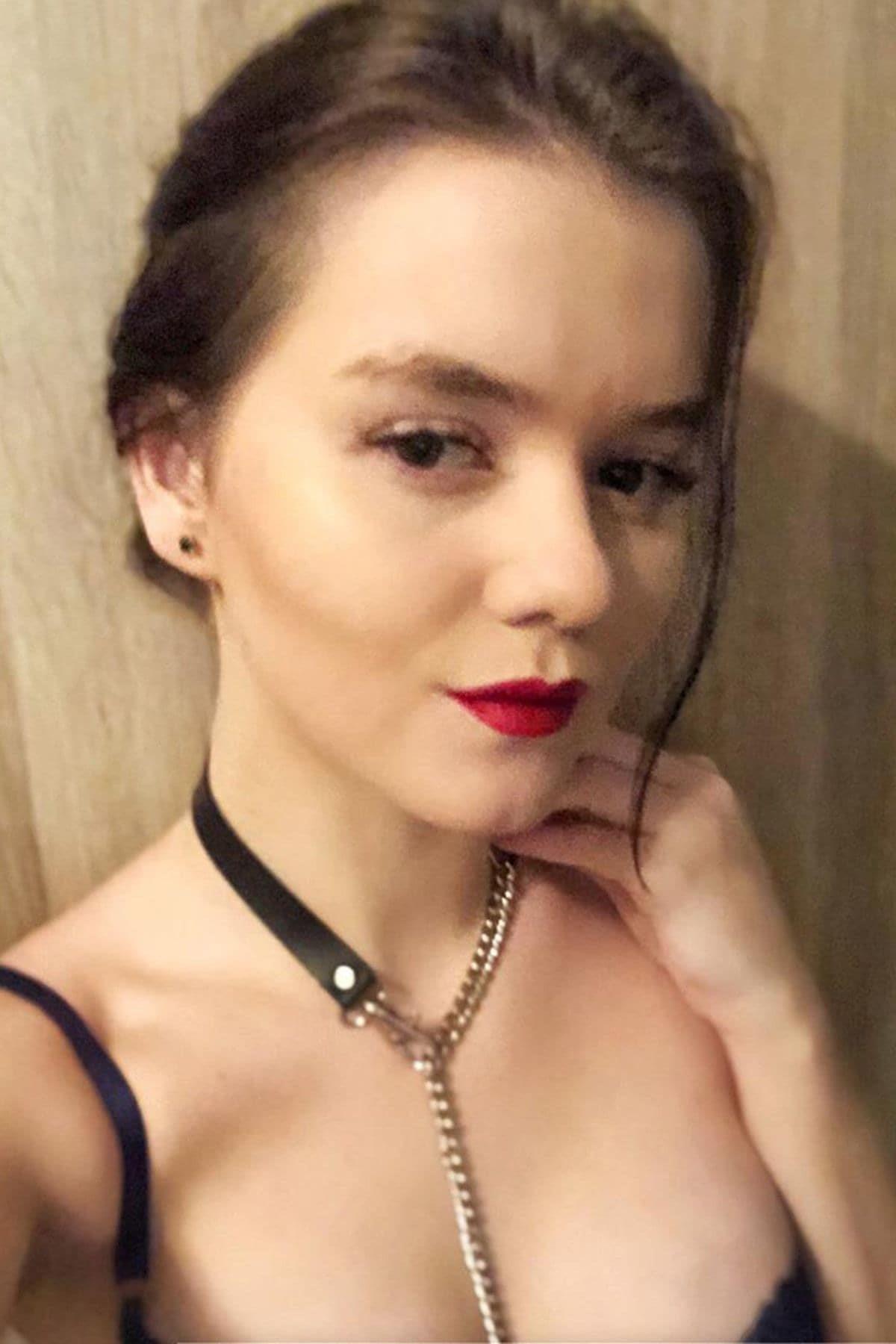 Krawatte Leder Sexy Kette Accessoire Rot H0017