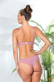 Neckline Bra and Striking Set Pink (Mgp31772)