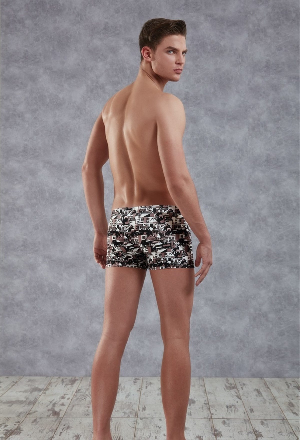 Old City Printed Mens Boxer 1891