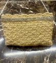 Paper Rope Clutch with wooden bead,Summer Bag Clutch, Handmade Bag Woven, Paper Yarn Bag, Clutch