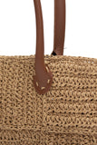 Paper Yarn Bag Beach Bag Handmade Leather handle bag
