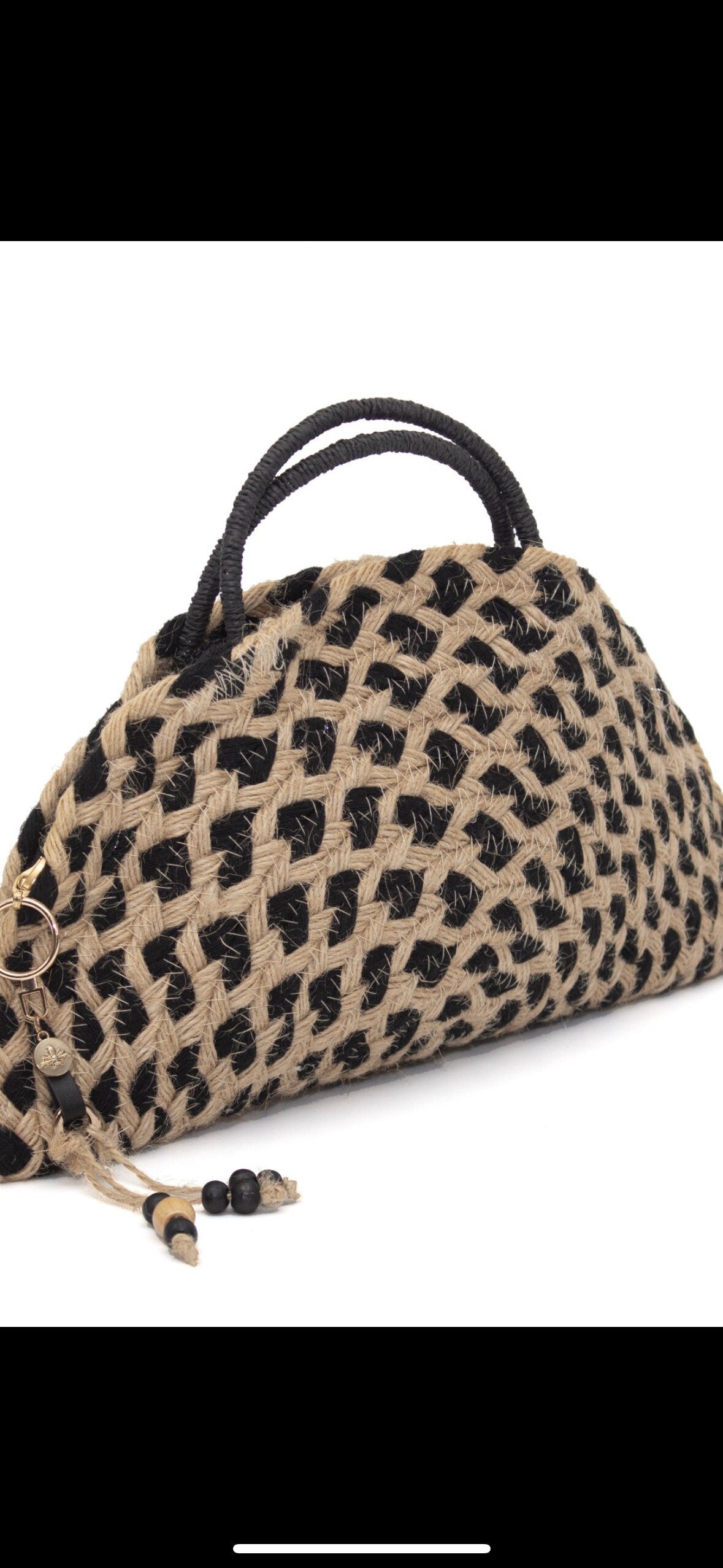 Paper Yarn Bag Beach Bag Handmade clutch