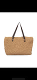 Paper Yarn Bag Beach Bag Handmade leather handle bag