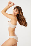 Patterned Supported Bra Panty Set