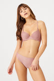 Patterned Supported Bra Panty Set