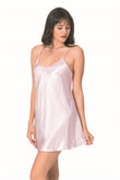 Pink Short Satin Nightgown