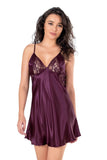 Plum Short Satin Nightgown
