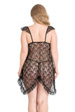 Plus Size Black Short Lace Nightgowns