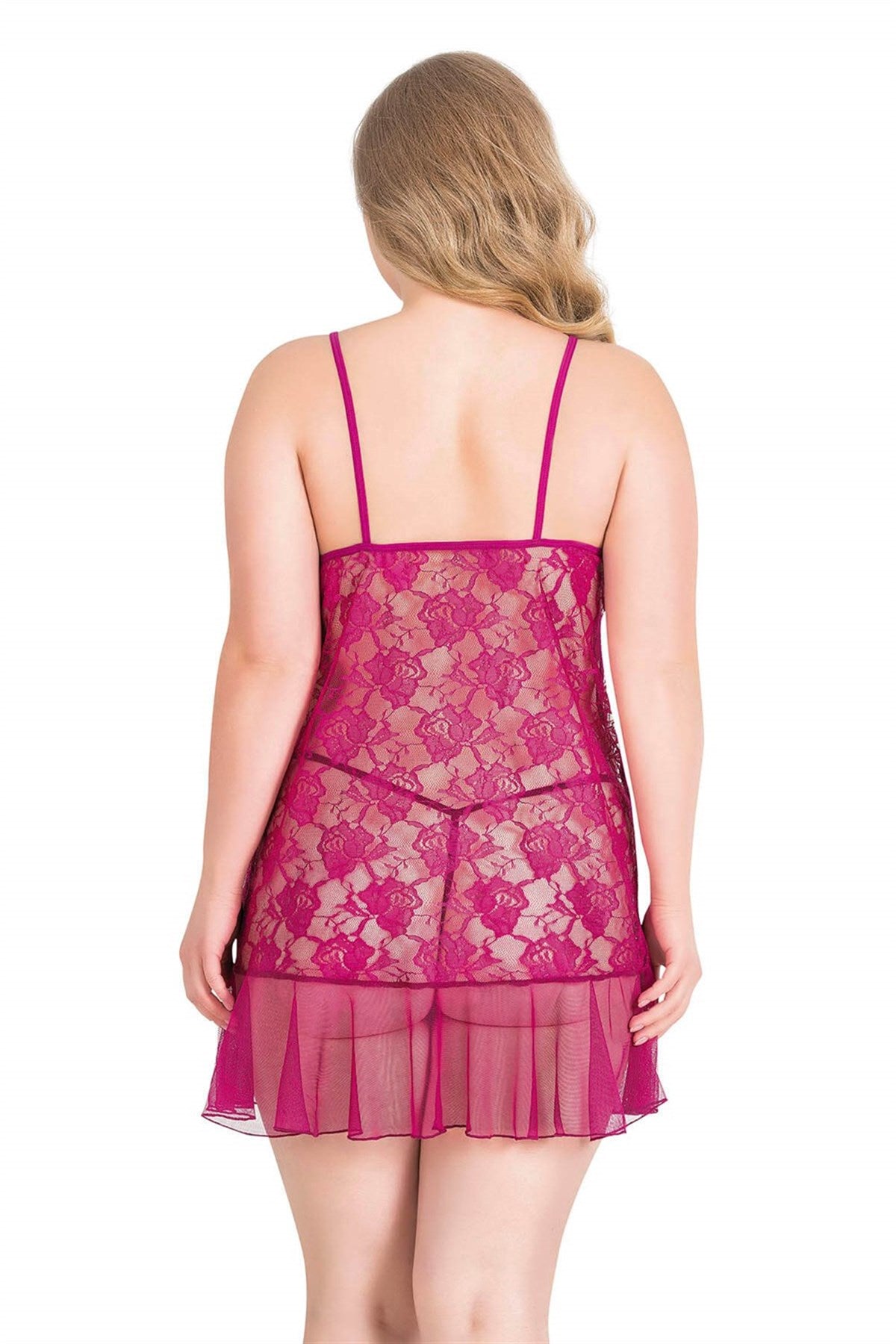 Plus Size Cherry Short Lace Nightgowns
