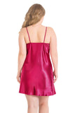 Plus Size Cherry Short Satin Nightgowns