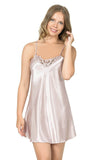 Powder Short Satin Nightgown