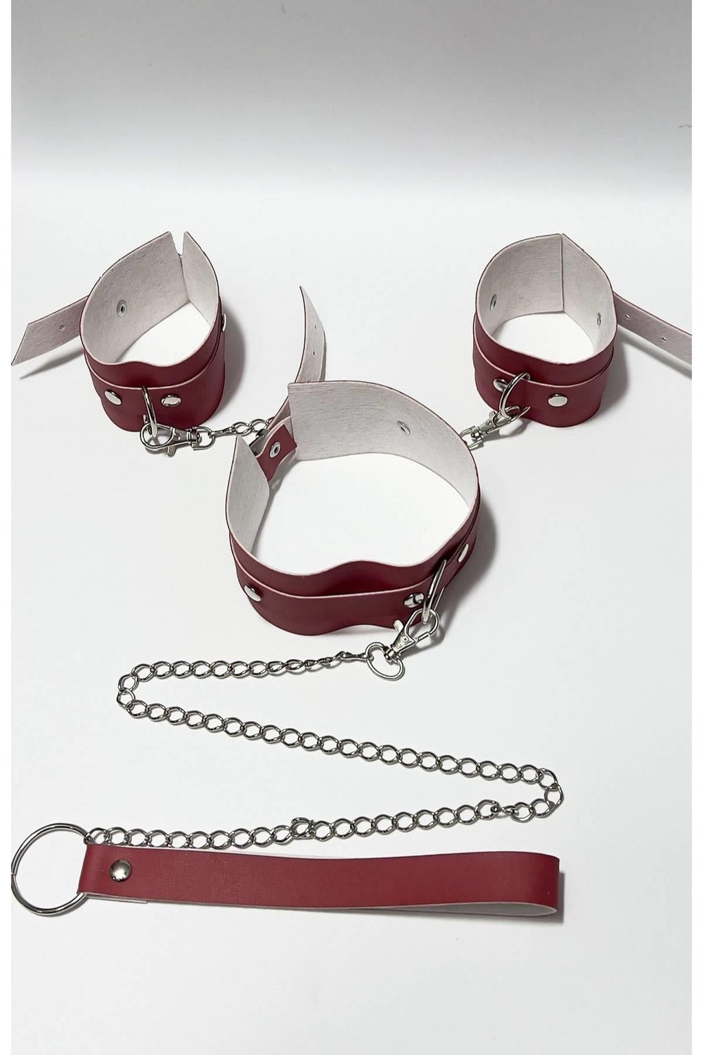 Rotes Klemm- und Leinenset 800477