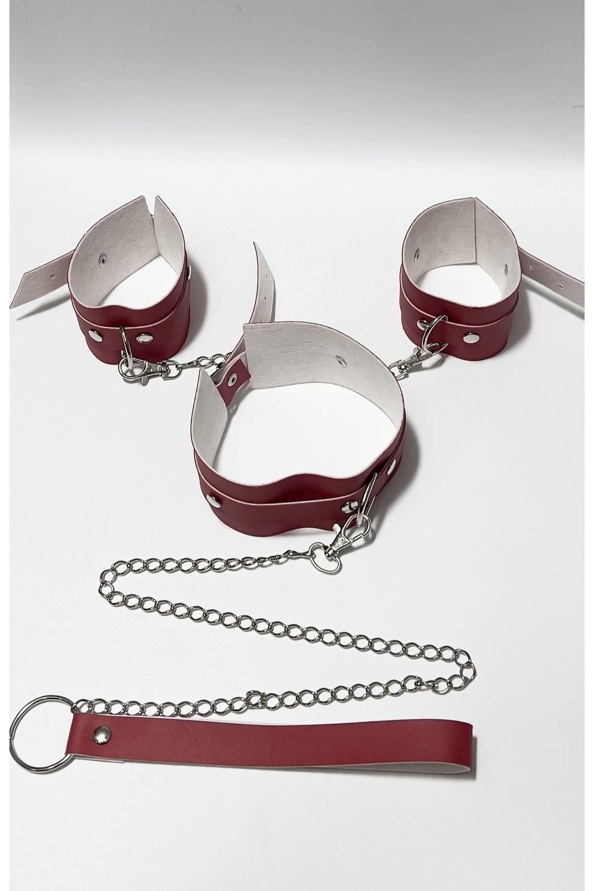 Rotes Klemm- und Leinenset 800477