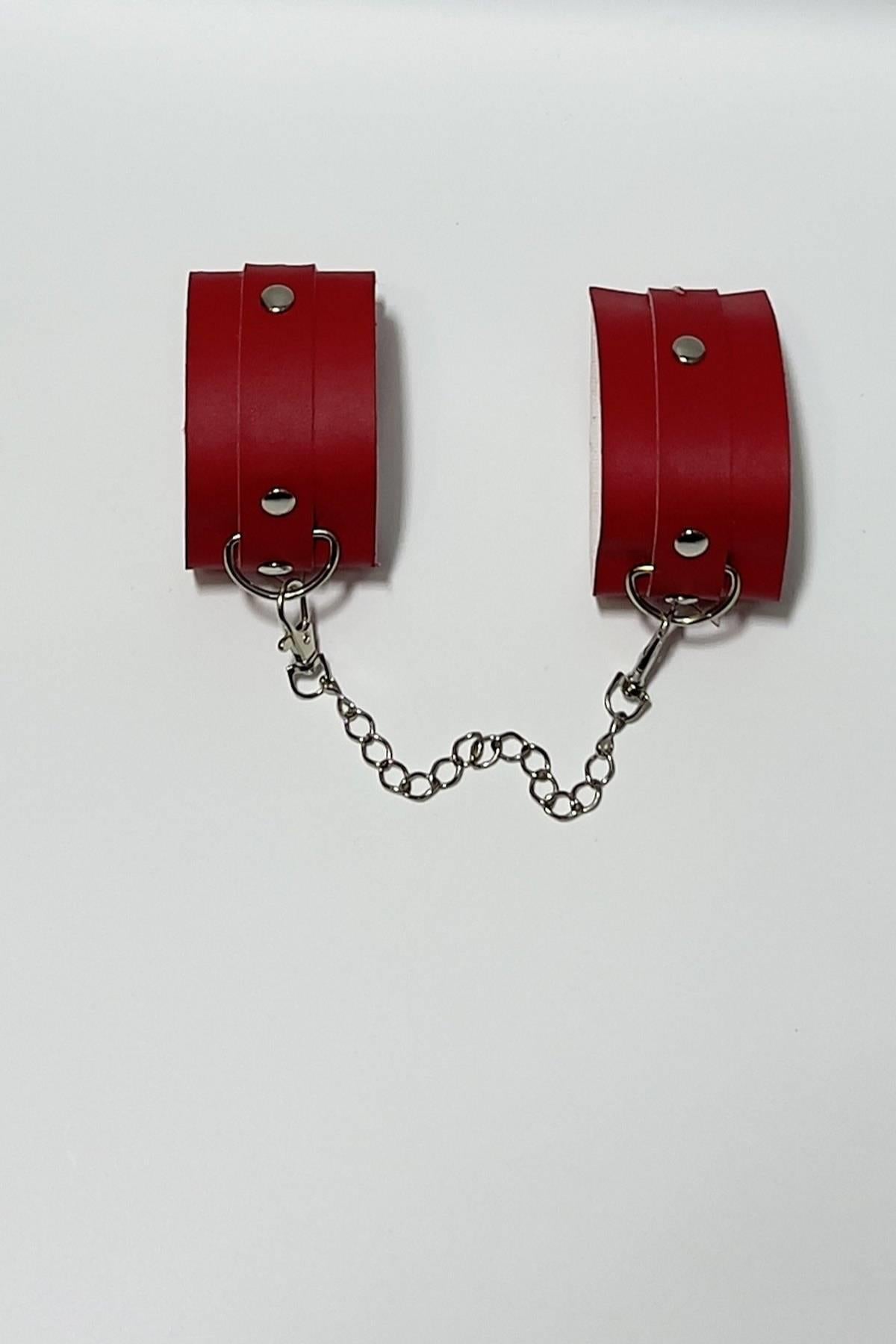 Rote Lederklammer 800479