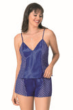 Saks Satin Babydoll Shorts Set