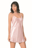 Salmon Short Satin Nightgown