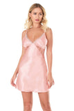 Salmon Short Satin Nightgown