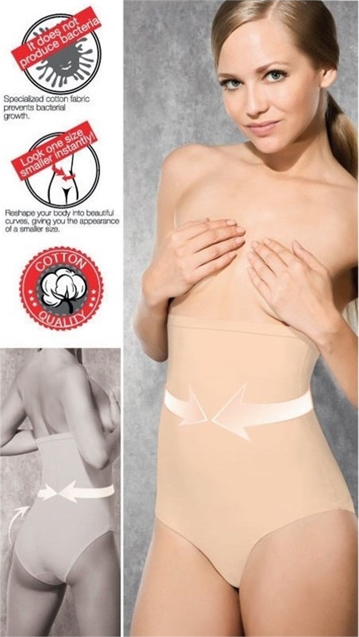 Slip Cotton High Waist Corset 5905