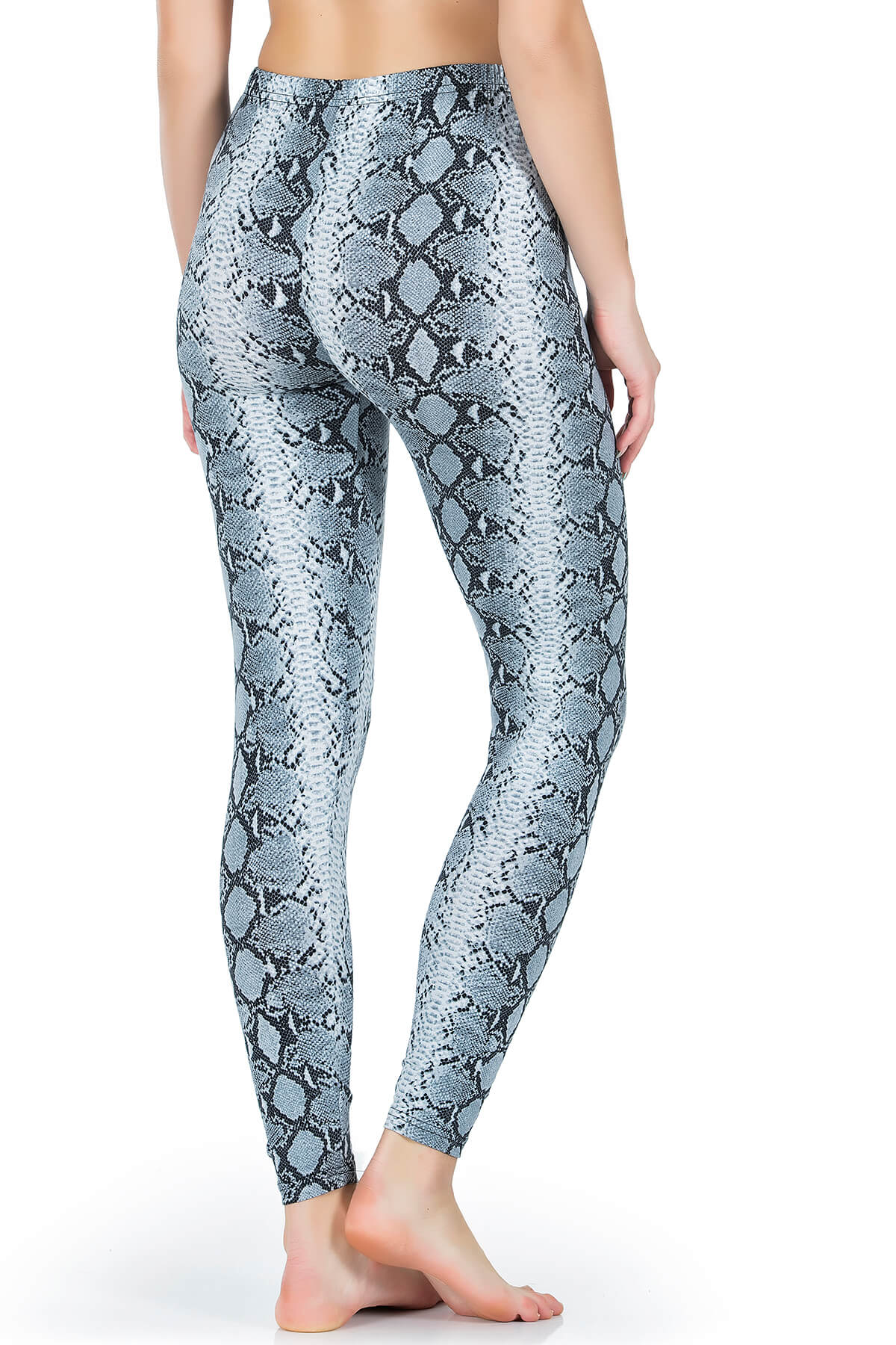 Schlangenhaut-Optik Lange Damen Leggings 444