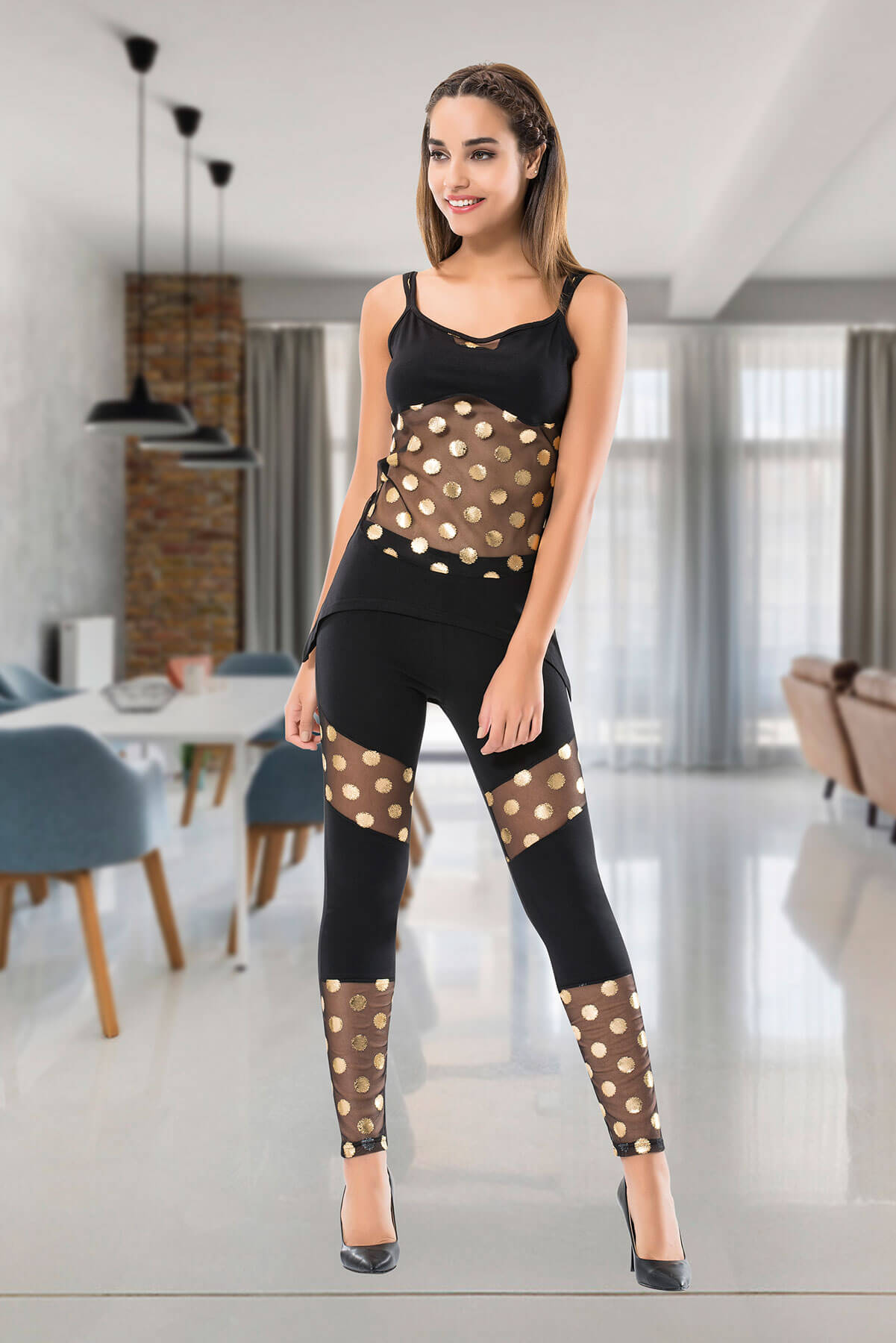 Träger-Leggings-Set für Damen 1501