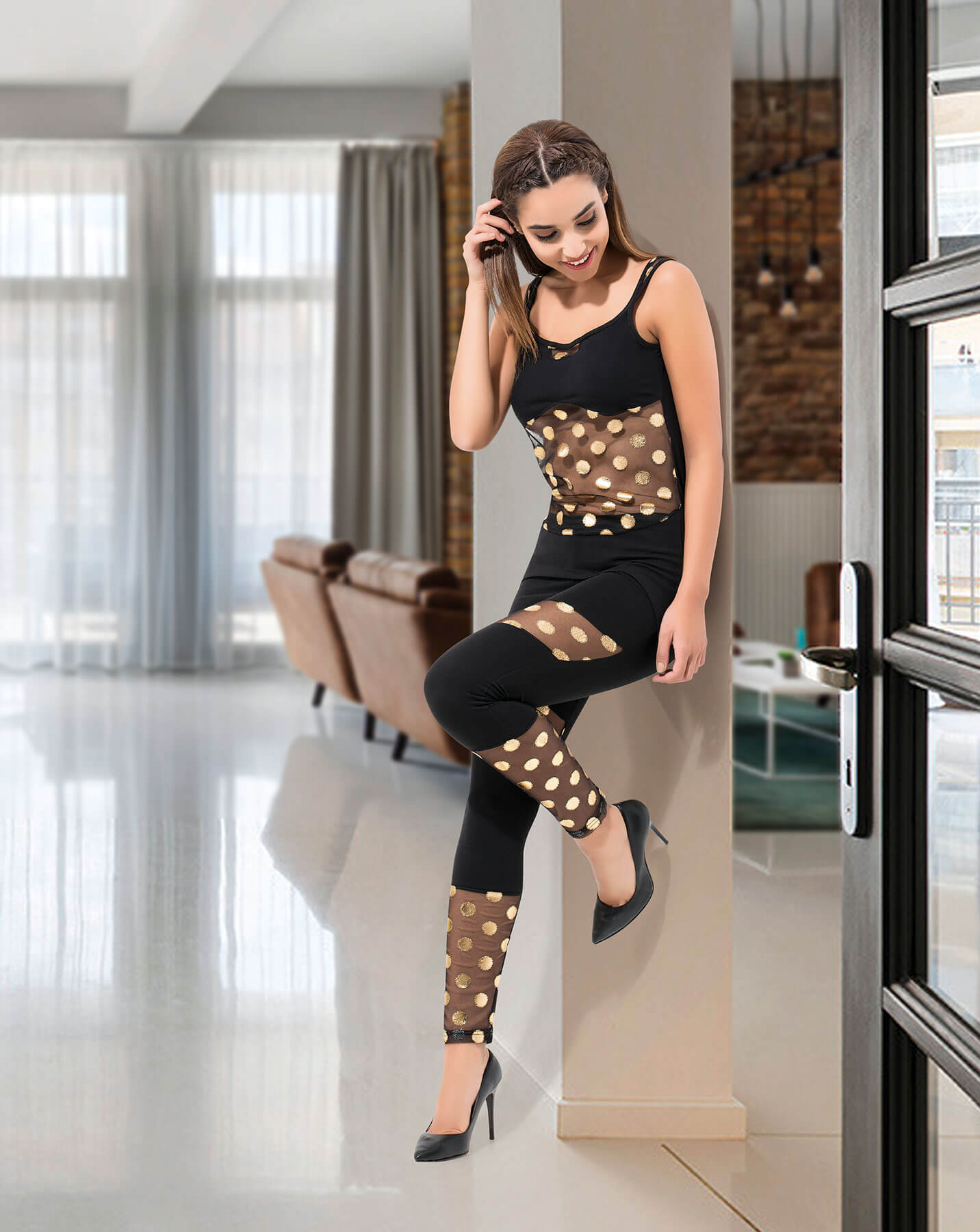 Träger-Leggings-Set für Damen 1501